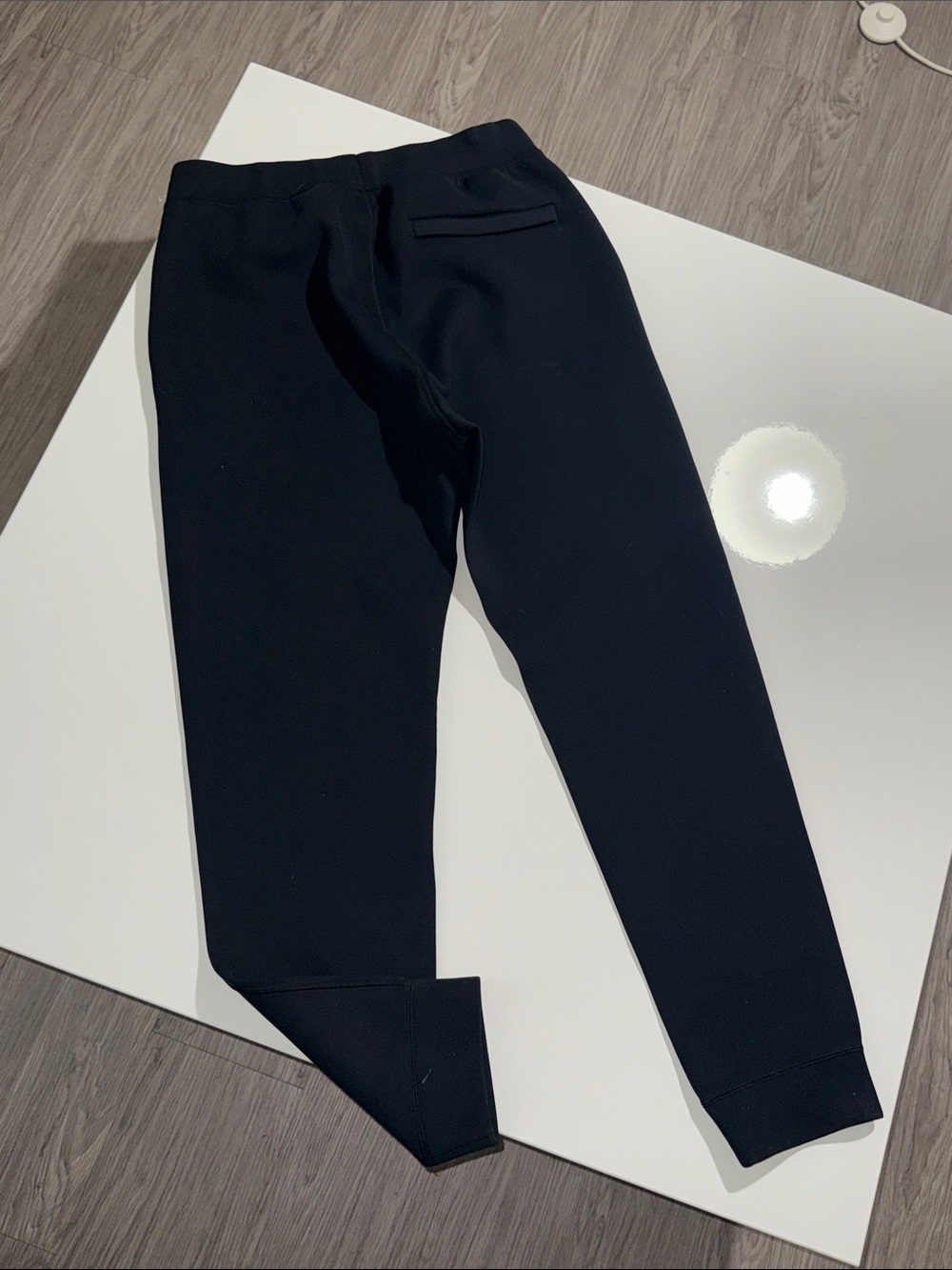UNIQLO Sweatpants Mens XL Black Fleece Tapered Joggers Running Pants - Picture 7 of 7